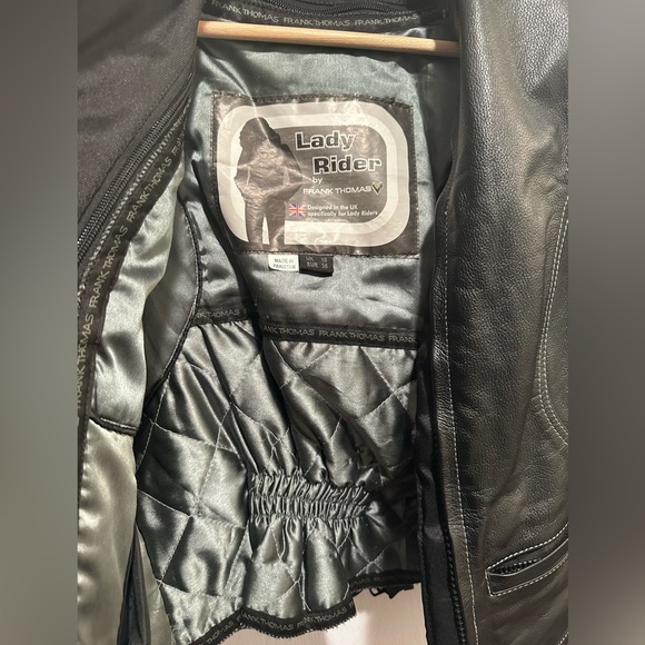 Lady Rider by Frank Thomas Riding Leather Jacket - Size: UK 10 / US 8 / Medium - Picture 5 of 16